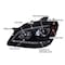 Spec-D Tuning 06-08MercedesMl W164 PrjctrHdlghtsSequent. LEDTrnSig, 2LHP-BW16406G-TM 2LHP-BW16406G-TM - alternate 2